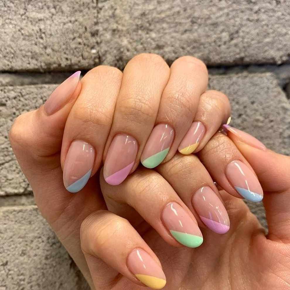 Uñas en tonos pastel