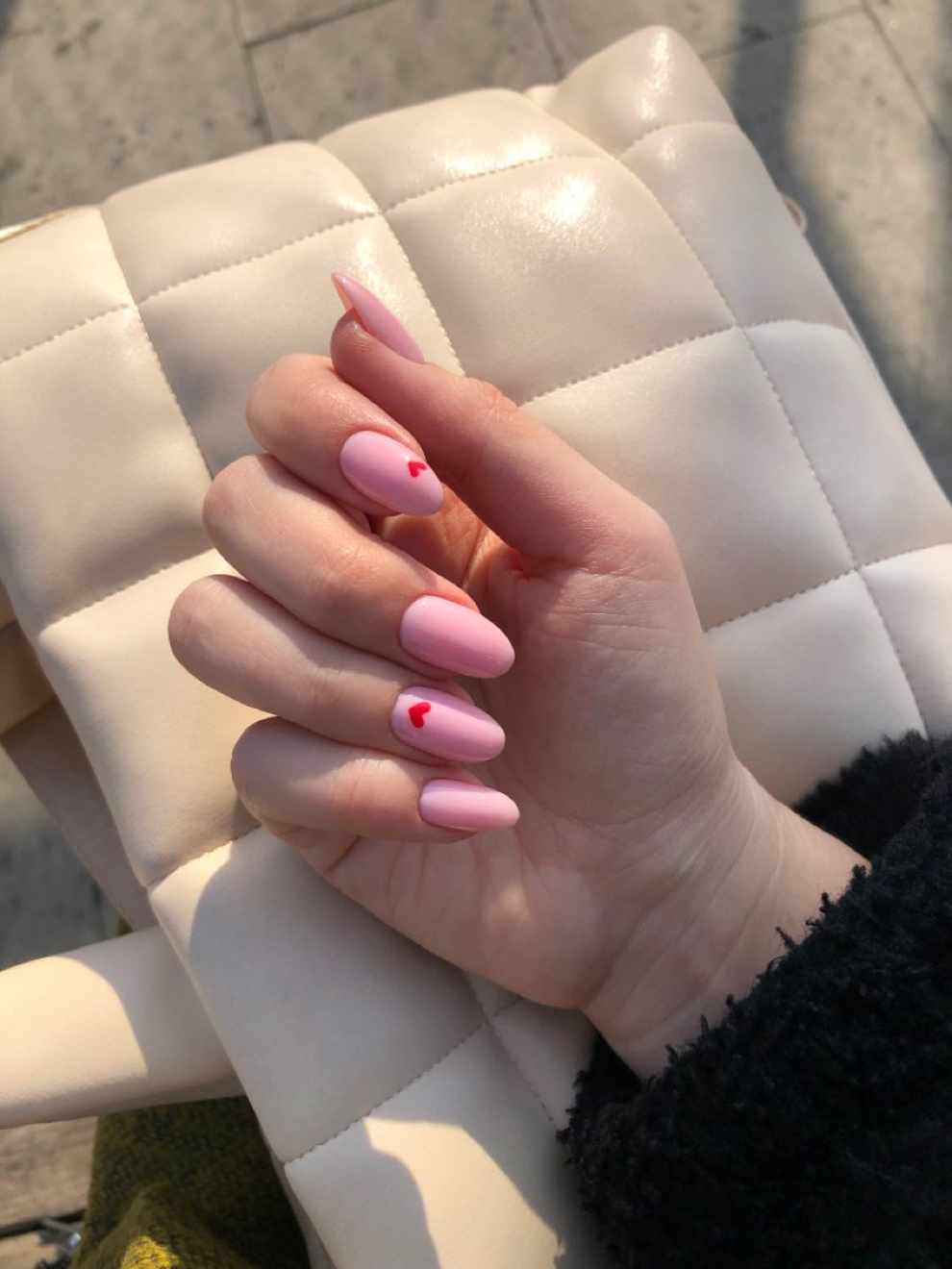 manicura rosa