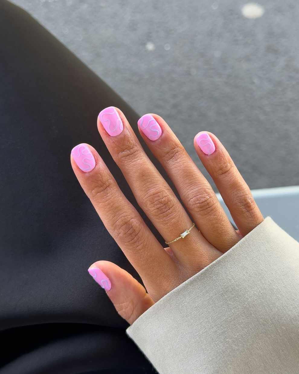 Uñas rosa chicle