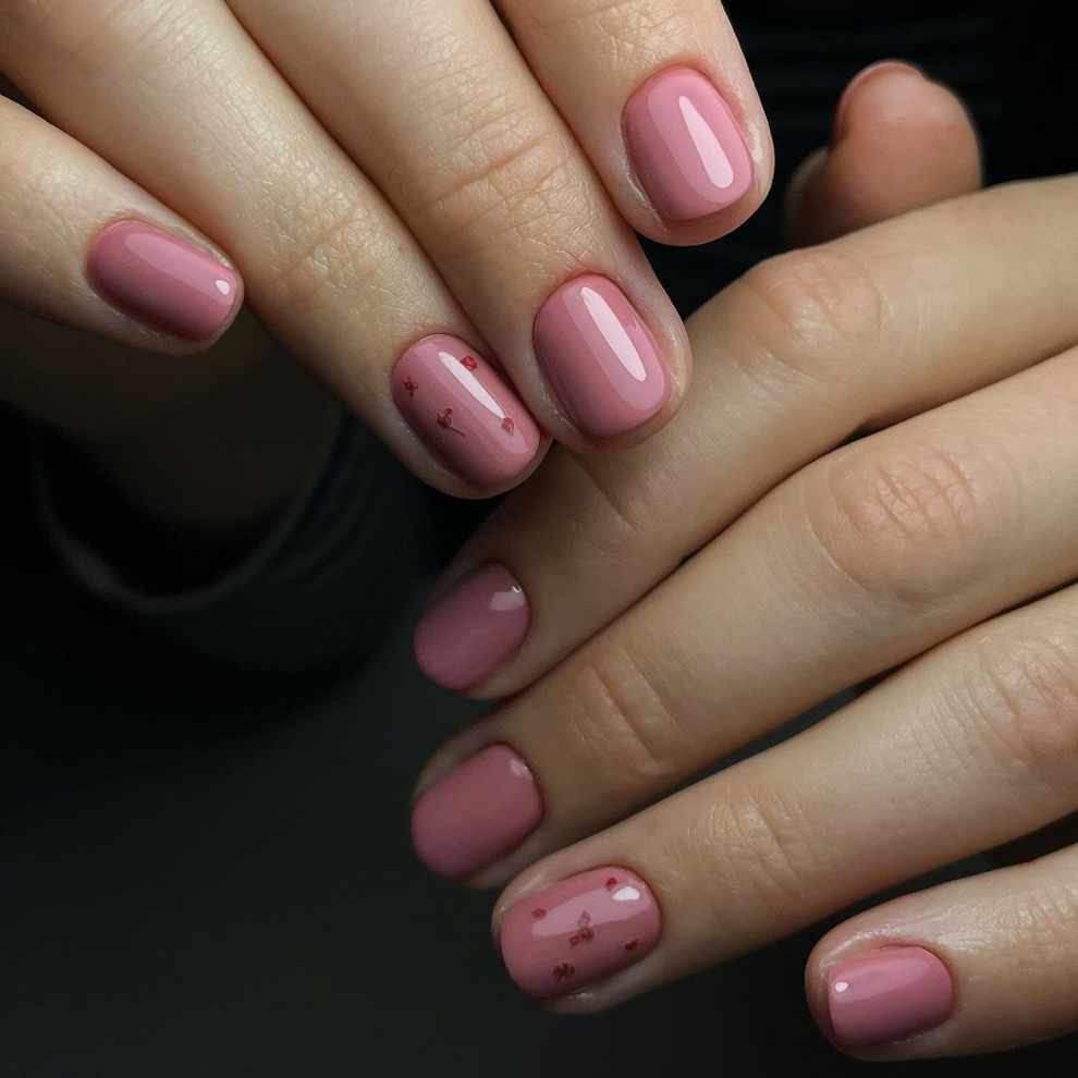 uñas rosas