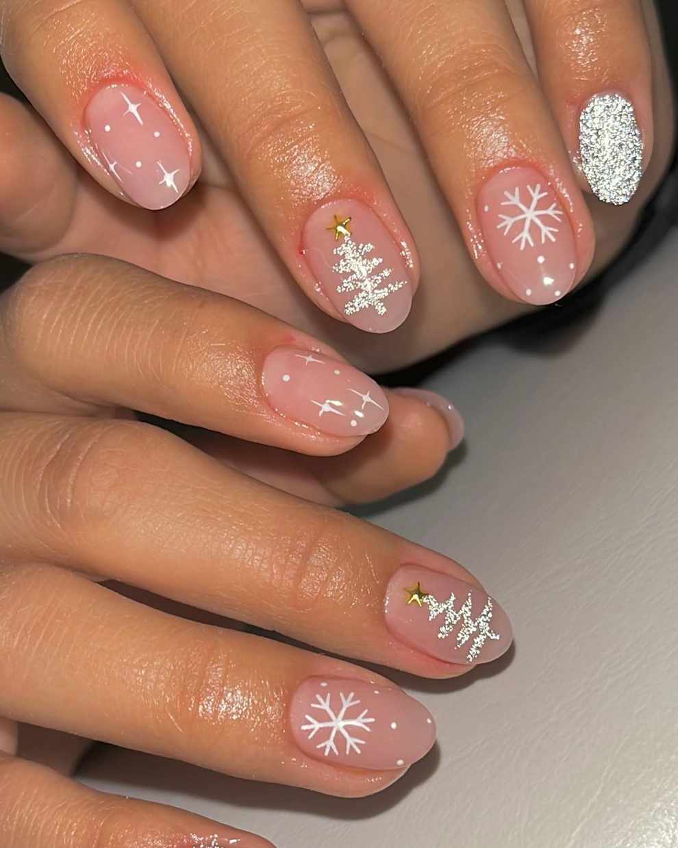 Uñas Navidad