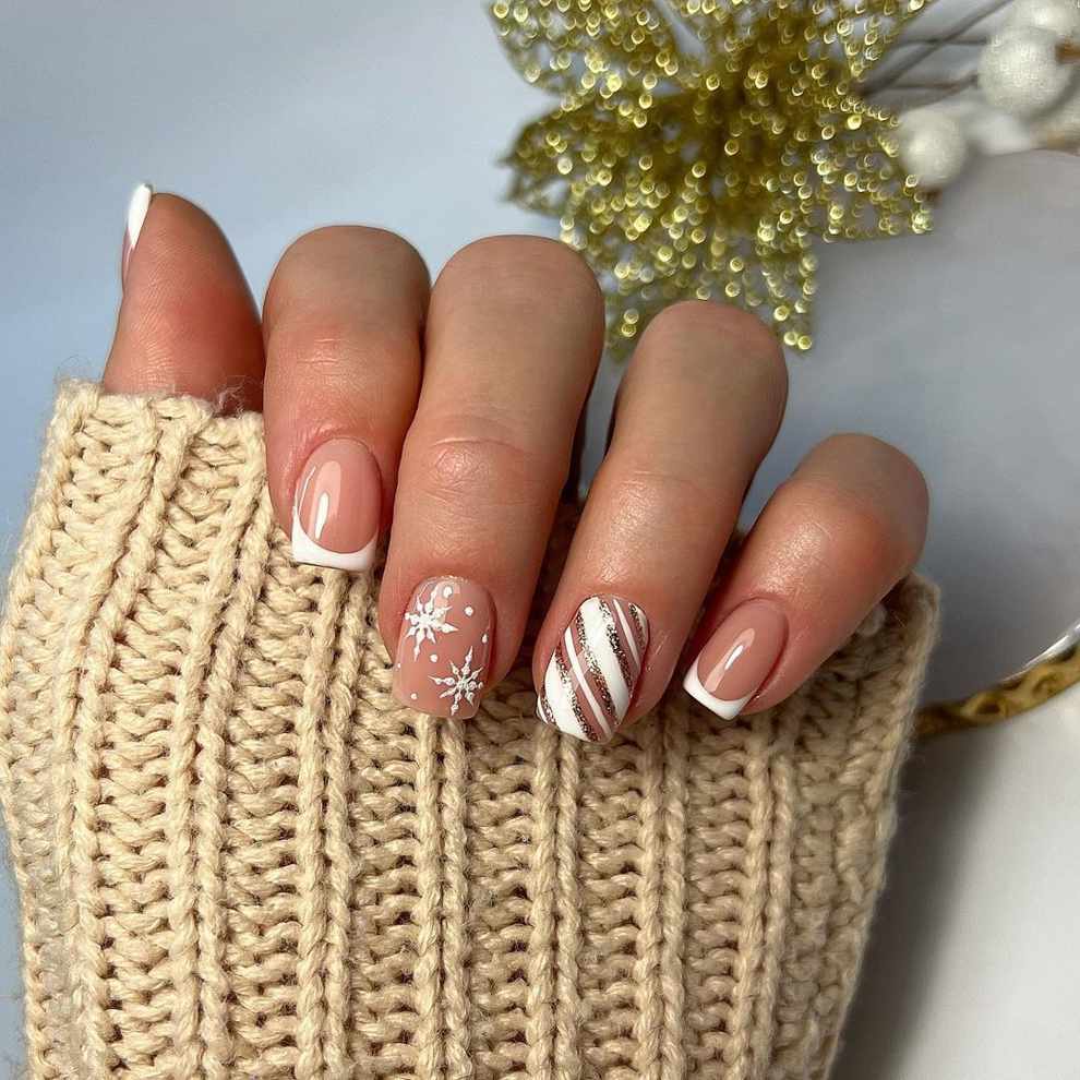 uñas para Navidad